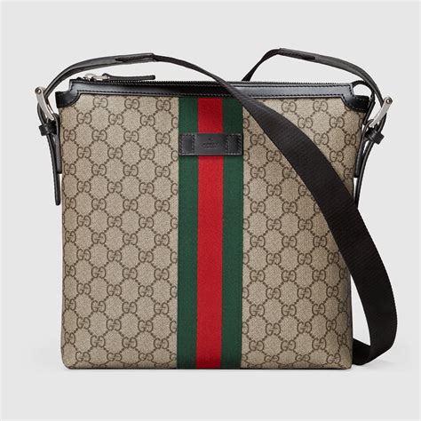 gucci gg supreme stars flat messenger bag|Gucci cross body Messenger bag.